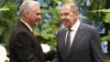 Miguel Díaz-Canel recibe a Serguei Lavrov durante la novena visita a La Habana del alto funcionario ruso / Foto: Estudios Revolución
