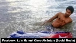 El artista Luis Manuel Otero Alcántara, declarado prisionero de conciencia por Amnistía Internacional. 