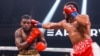 El villaclareño David Osvary Morrell derrota a Kalvin Henderson el 4 de junio de 2022, en Minnesota. (Showtime Boxing/Twitter).
