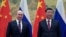 Presidente de Rusia Vladimir Putin (izquierda) y presidente de China Xi Jinping (derecha)