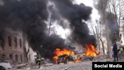 Devastación por ataque ruso en la ciudad de Sumy, Ucrania. (Facebook/Volodymyr Zelenskyy)