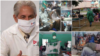 Combinación de fotos del doctor Durán, quien ofrece el parte diario sobre impacto de la pandemia en Cuba y fotos de la realidad de los hospitales publicadas en redes sociales.