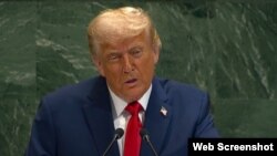 Donald Trump habla ante la Asamblea General de las Naciones Unidas. 23 de septiembre de 2025.