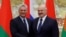 Alexander Lukashenko y Miguel Díaz-Canel en Minsk en octubre de 2019. Sergei Grits/Pool via REUTERS