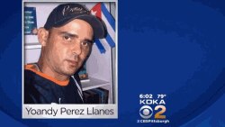 El Noticiero Local de la estación KDKA en Pittsburgh mostró esta foto de Yoandy. 