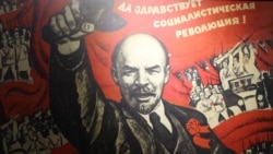 Carteles de propaganda de la revolución de Octubre.