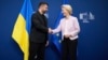 El presidente de Ucrania, Volodymyr Zelenskyy se reunió este domingo en Bruselas con la presidenta de la Comisión Europea, Ursula von der Leyen. (X/@ZelenskyyUa)