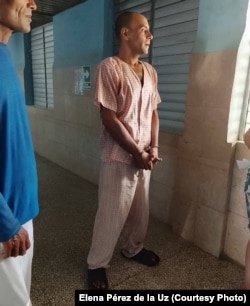 Yan Carlos González, cuando llegó al Hospital Arnaldo Milián, ocho días antes de morir.