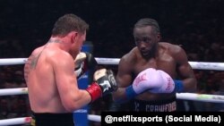 Terence Crawford le propinó una paliza a Saul “Canelo” Álvarez. (Foto: @netflixsports)